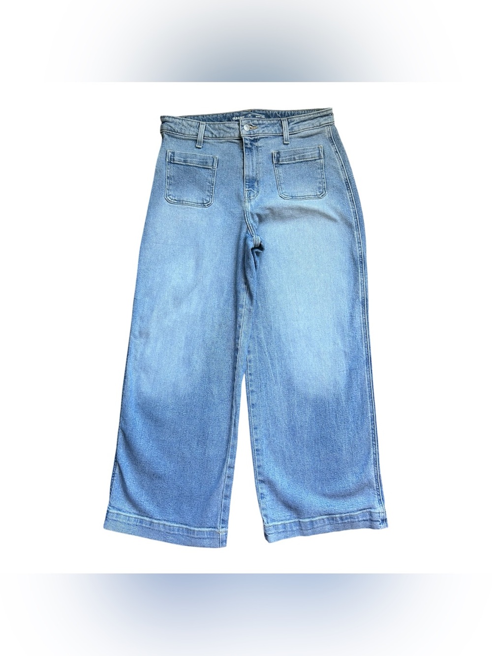 Old Navy Extra High rise Wide Leg Jeans size 12Petite